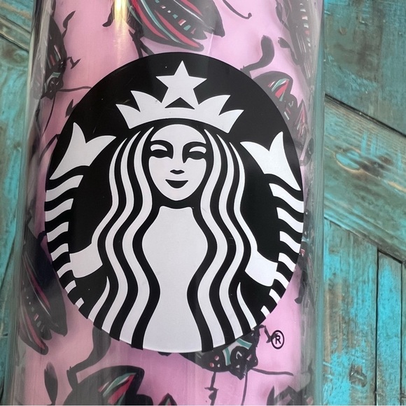 Starbucks Beetle Tumbler Bug Roach Pink Missing Straw HTF Rare Flawed - Picture 7 of 13